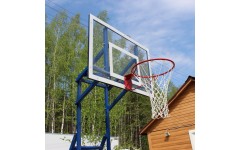 Щит баскетбольный тренировочный 1200x900 мм, оргстекло 10 мм, с основанием АТ158