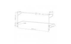 Ворота футбольные 7,32х2,44 м ТИП 2, Сертификат ГОСТ, на стаканах АТ206